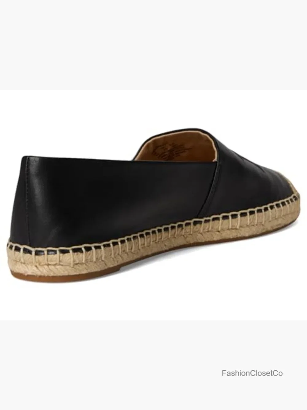 Nappa Leather Espadrille Ballet Flat Pull-On